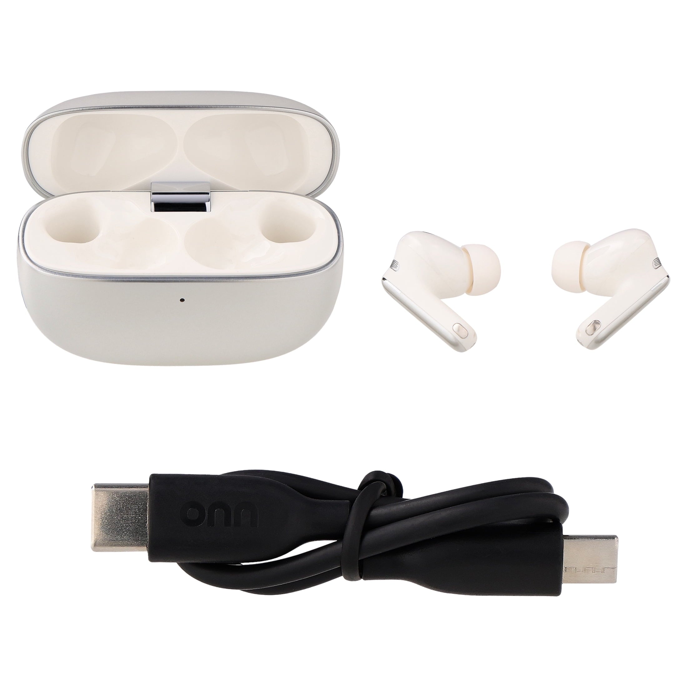 onn TuneTide Pro 2 Wireless Earbuds, Black
