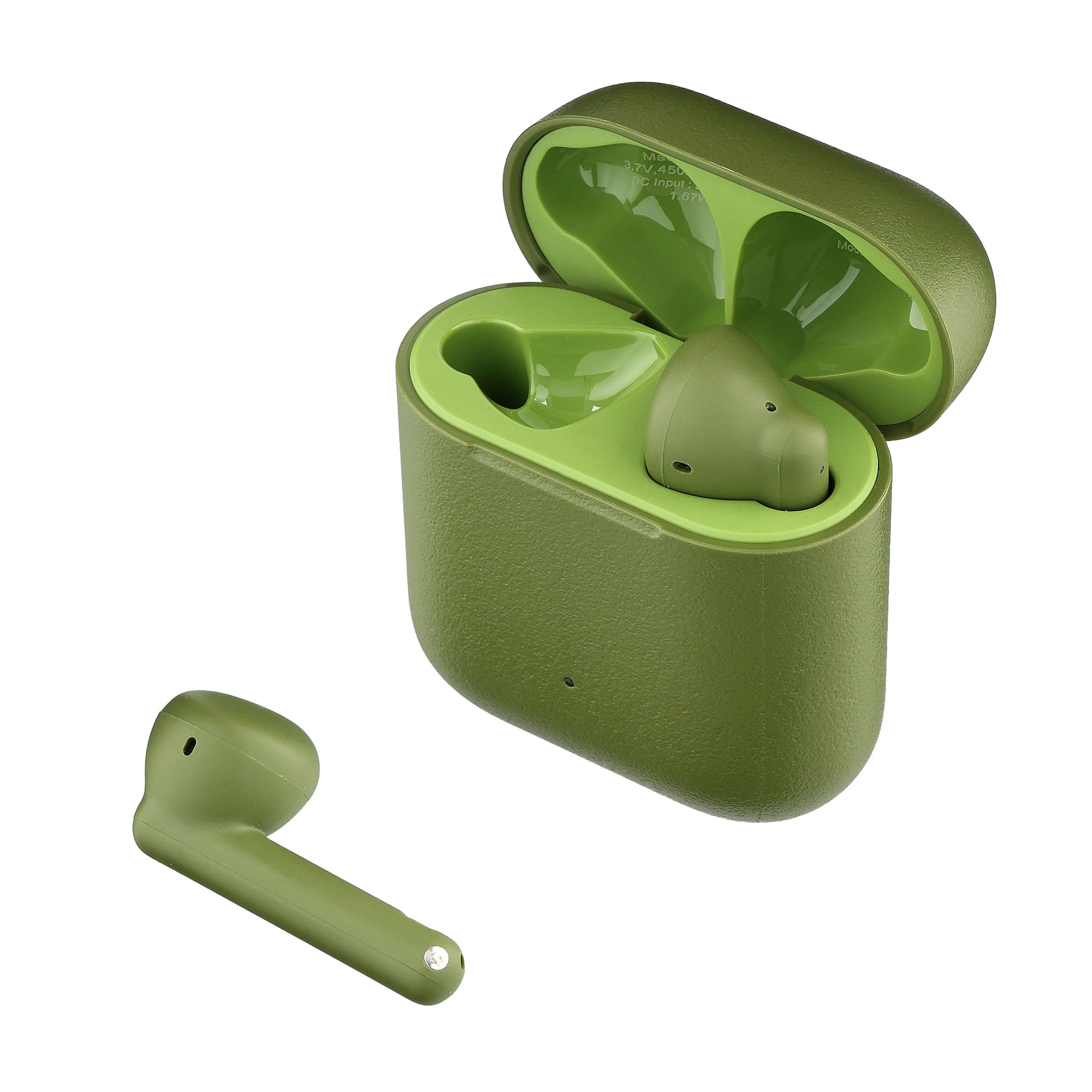 Onn Noise-Canceling Bluetooth Earphones with Microphones - Gray