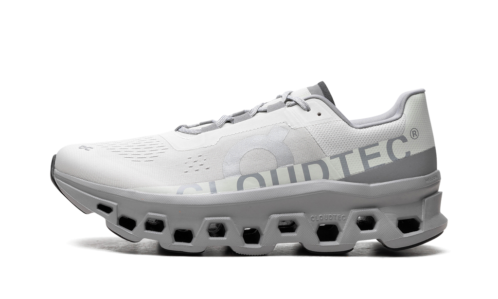 On MENS Cloudmonster "Ice | Alloy" 61.97788 from Stadium Goods