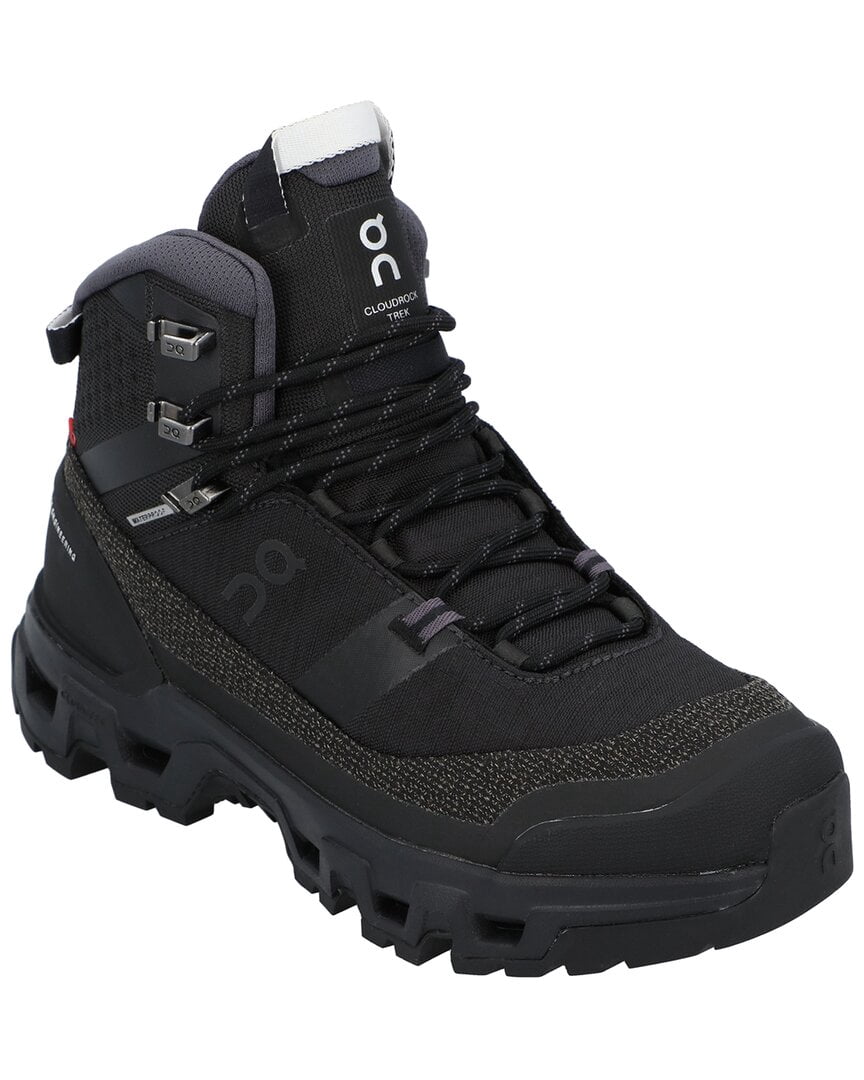 On Running Cloudrock Trek Waterproof Canvas Sneaker, 8.5, Black