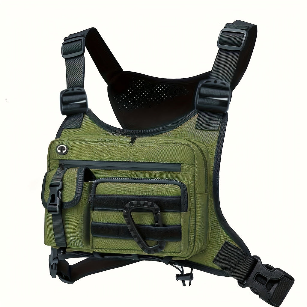 Chest Bag for Men,Running Pack Vest for Workouts,Water Resistant Sports Chest Pack For Running