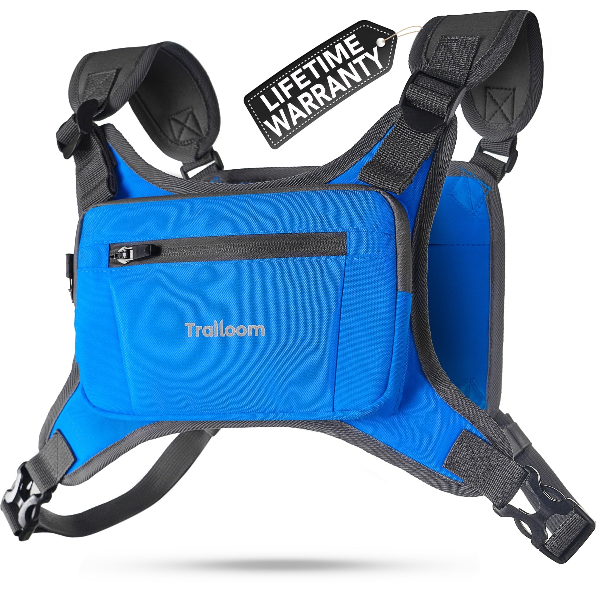Running Chest Pack, Reflective Vest, Water Repellent, Phone Holder, Workout Bag for Runners, Cycling, Biking, EDC Pouch, Jogging Carrier, Hidden Pocket, Men & Women, Lightweight