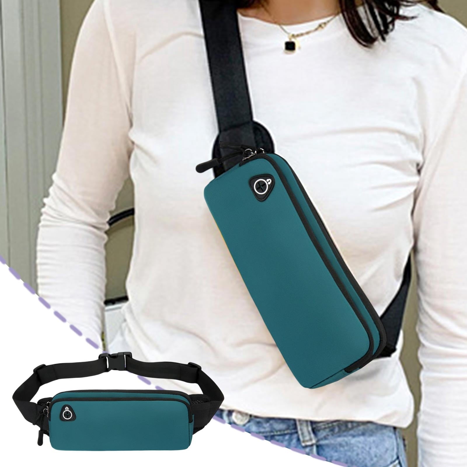 Slim Running Belt Fanny Pack for Men Women Running Phone Holder Runners Pouch Waist Pack Bag for Workout Money Belt Running Gear Accessories for Travel Hiking Running