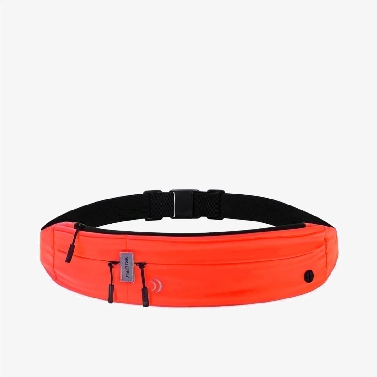 WATERFLY Unisex Adjustable Non-Slip Jogging Exercise Fitness Nylon Running Waist Belt,Black