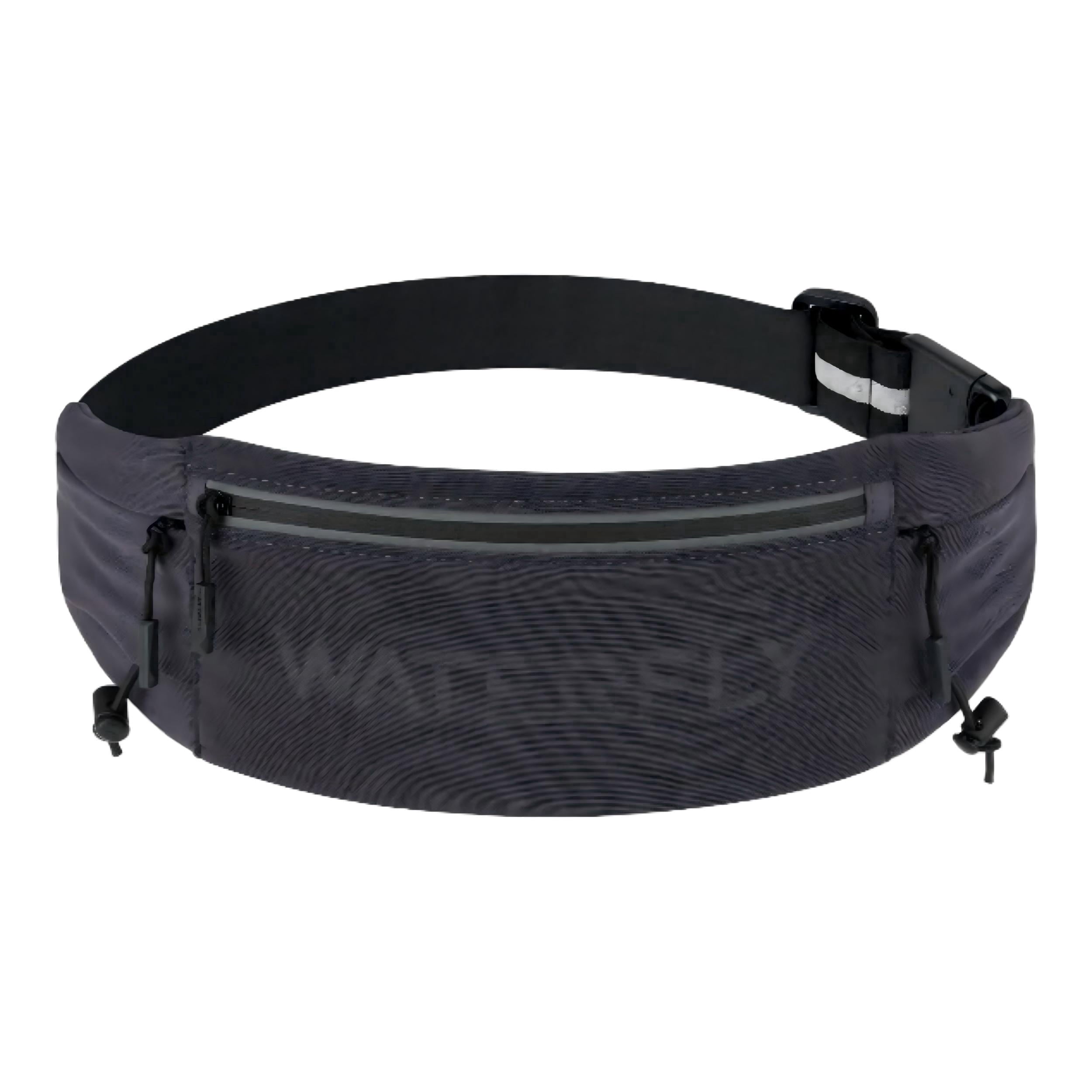 WATERFLY Unisex Adjustable Sports Jogging Fitness Nylon Running Waist Belt Band,Black