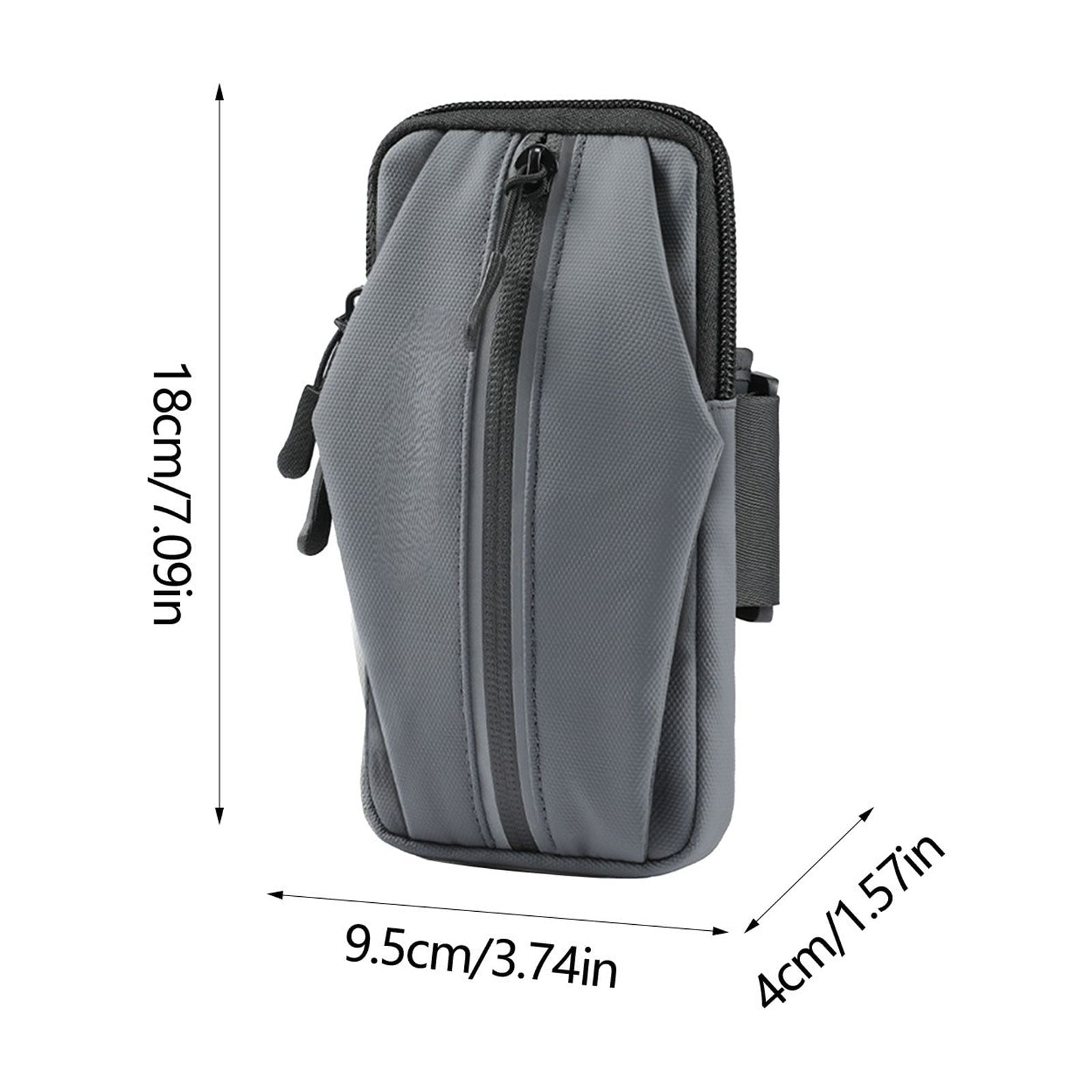 Hiking Gear Sports Add-Ons Arm Pouch Polyurethane Black 18x9.5x4cm 80g 6.7in Running Phone Wrist Waterproof Fluorescent