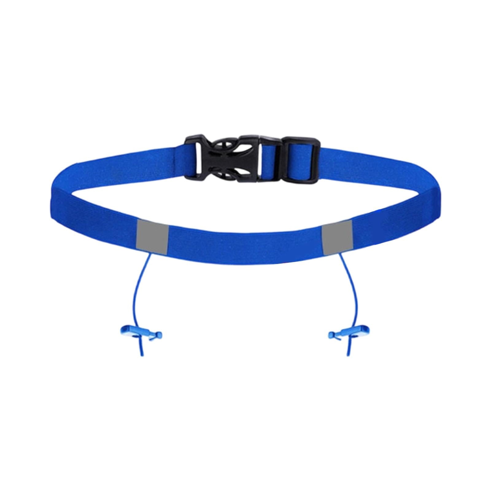 Axioma Adjustable Race Number Belt Elastic Triathlon Running Belt Lightweight Accessory blue
