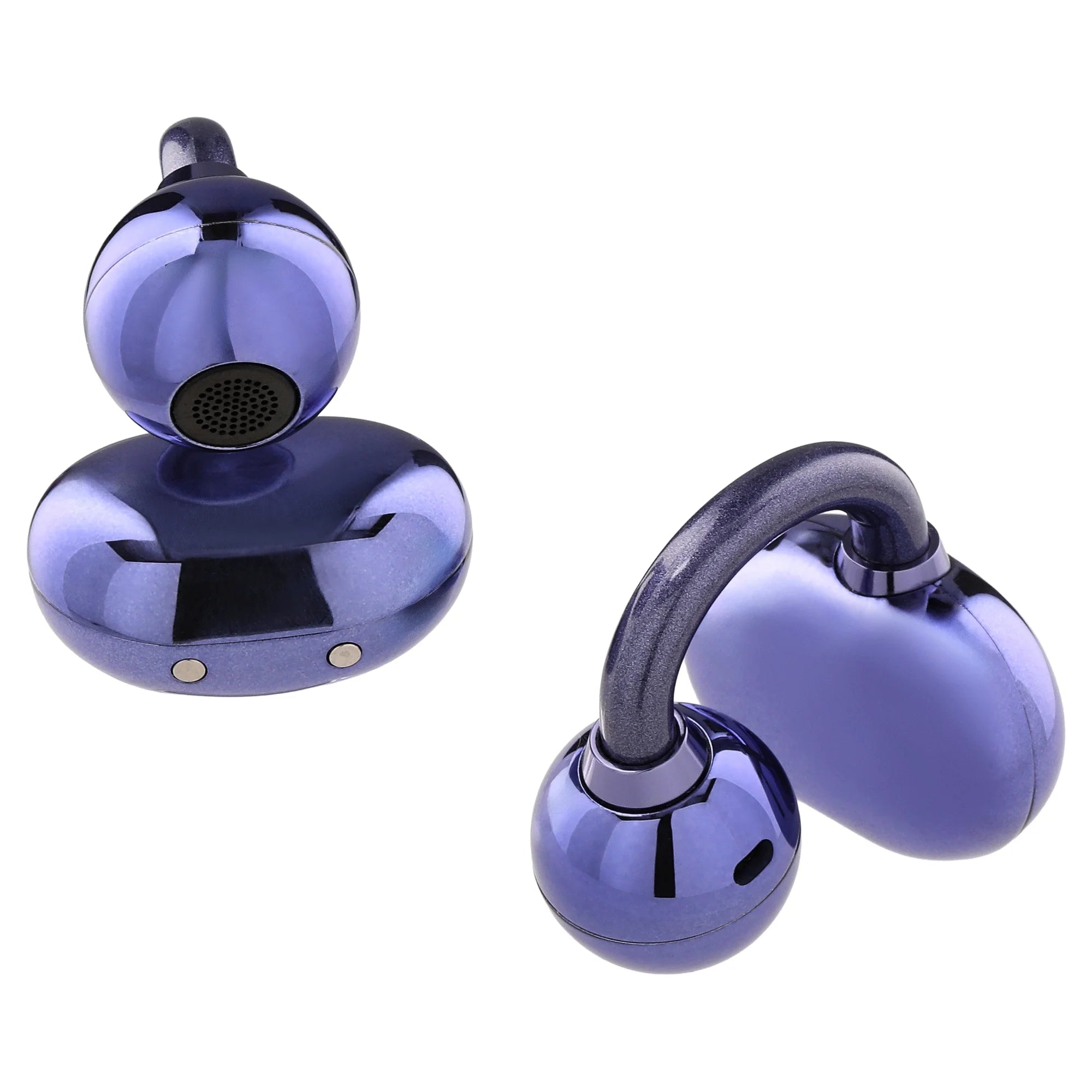 onn Nebulode Pro Open-Clip Wireless Earbuds, Blue