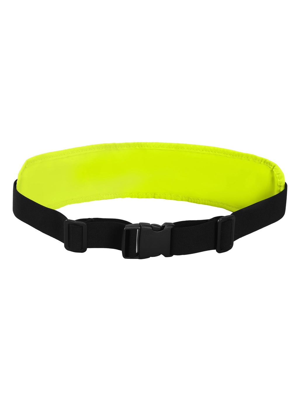MIER Running Belt Slim Waist Pack with Bib Clips Adjustable Elastic Phone Holder for Fitness Marathon Daily Travel Black