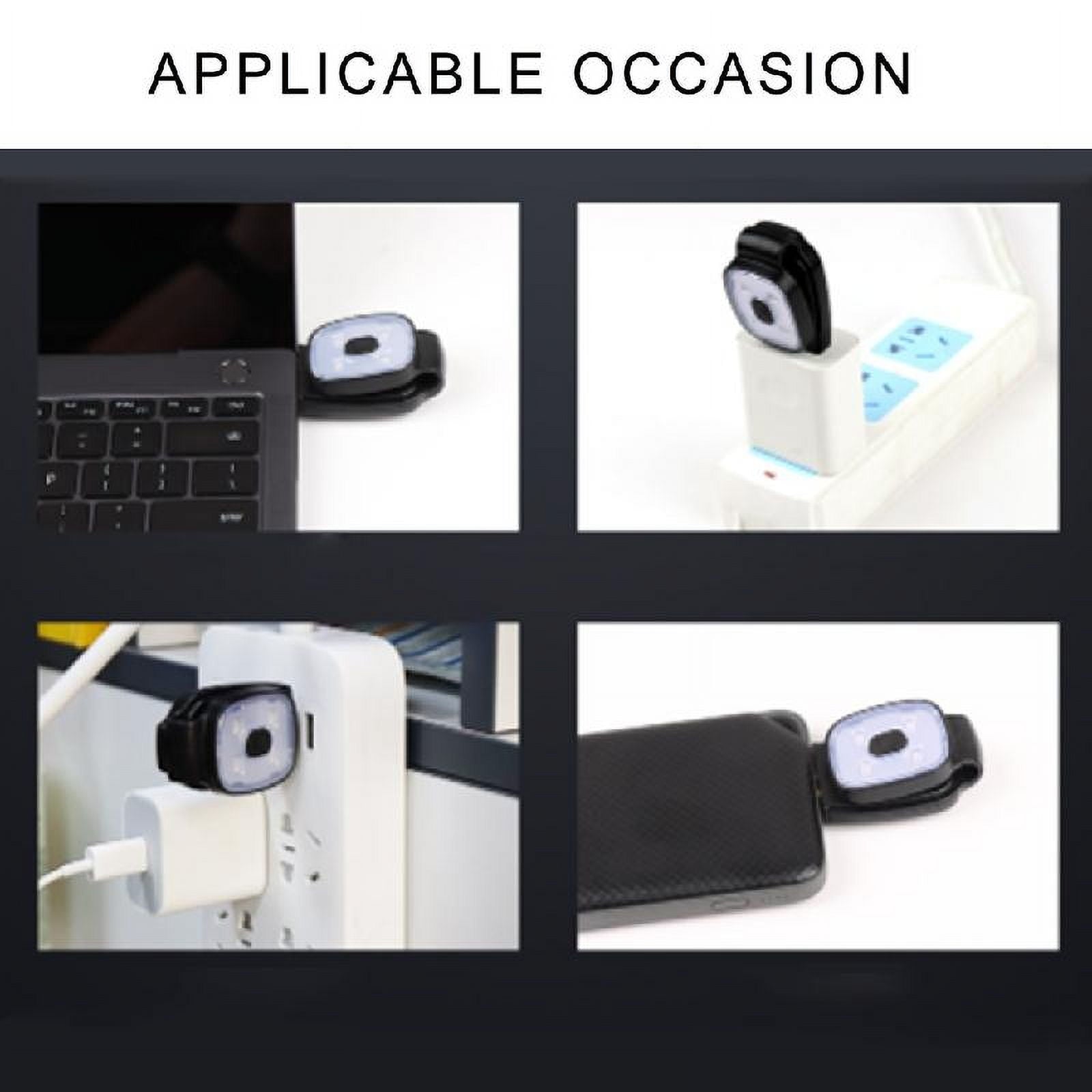 Rechargeable LED Clip on Lights Light Weight Safety Jogging Lights Running Gear