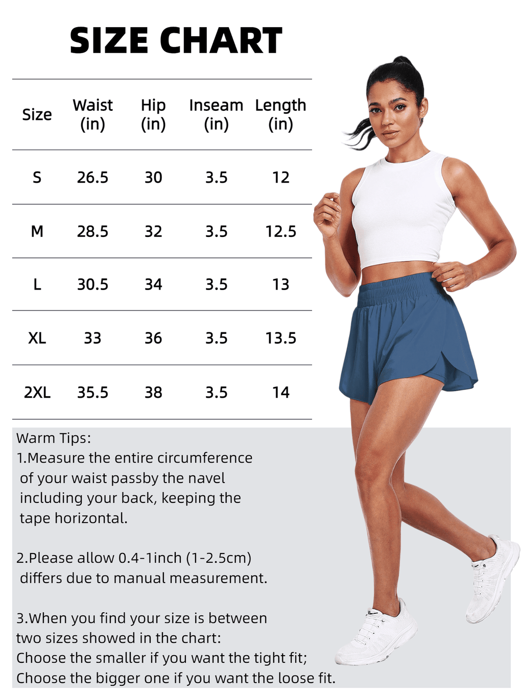 NELEUS Womens 2 in 1 Workout Yoga Shorts for Athletic Gym Running Casual Summer Short with Pocket,Navy Blue,US Size L