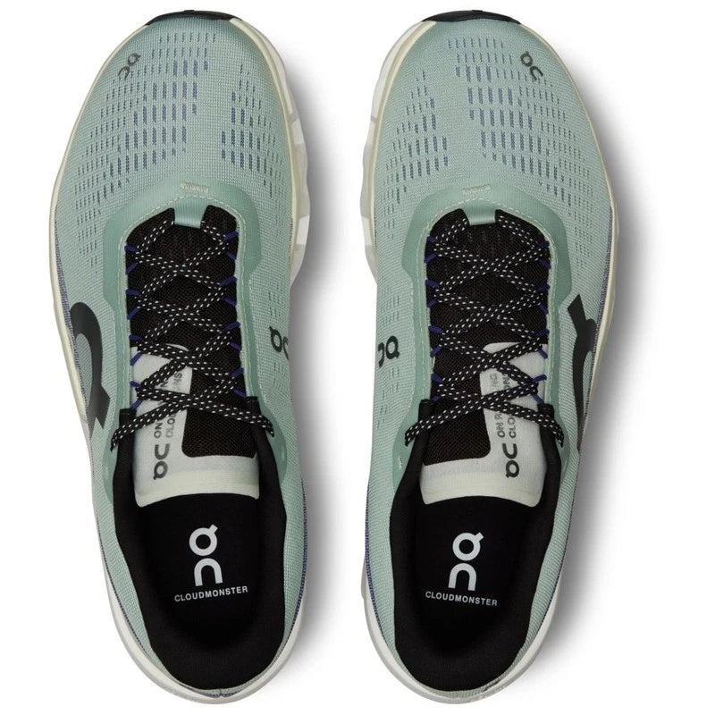 On Running Mens Cloudmonster 2 Running Shoes Trainers Green