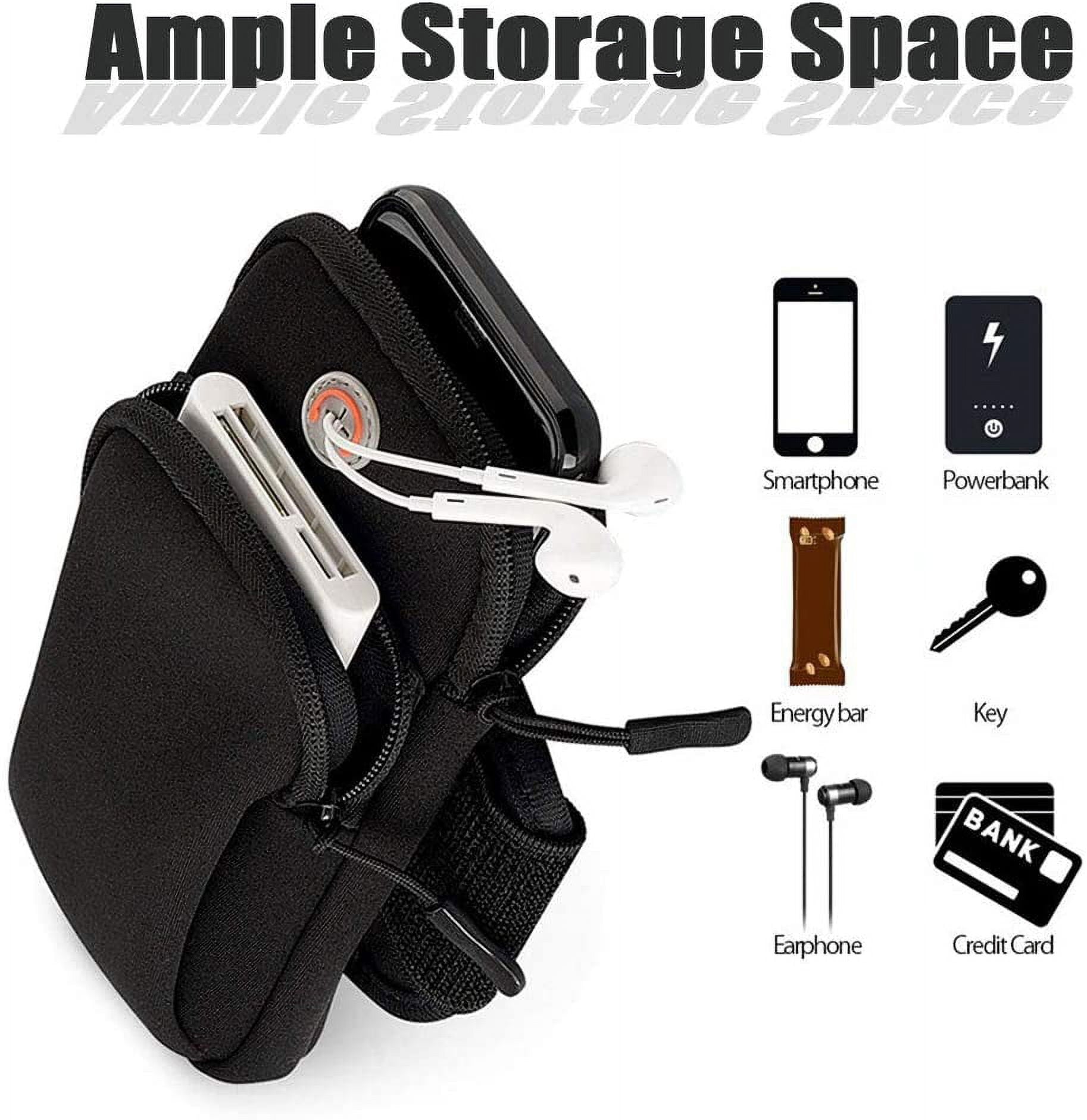 ZHANGHENG Universal 4-6.5 inch Running Armband Phone Case Holder High Quality Phone Bag Jogging Fitness Gym Arm Band Black