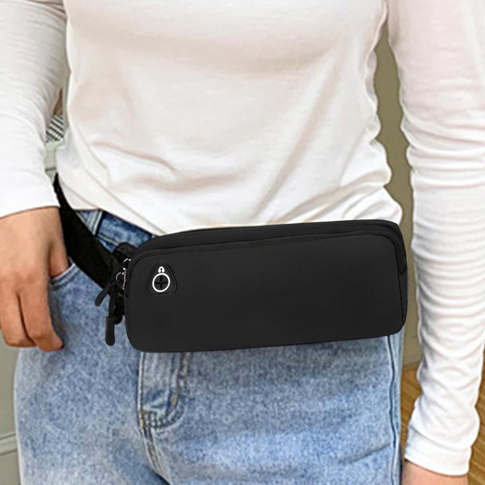 Slim Running Belt Fanny Pack for Men Women Running Phone Holder Runners Pouch Waist Pack Bag for Workout Money Belt Running Gear Accessories for Travel Hiking Running