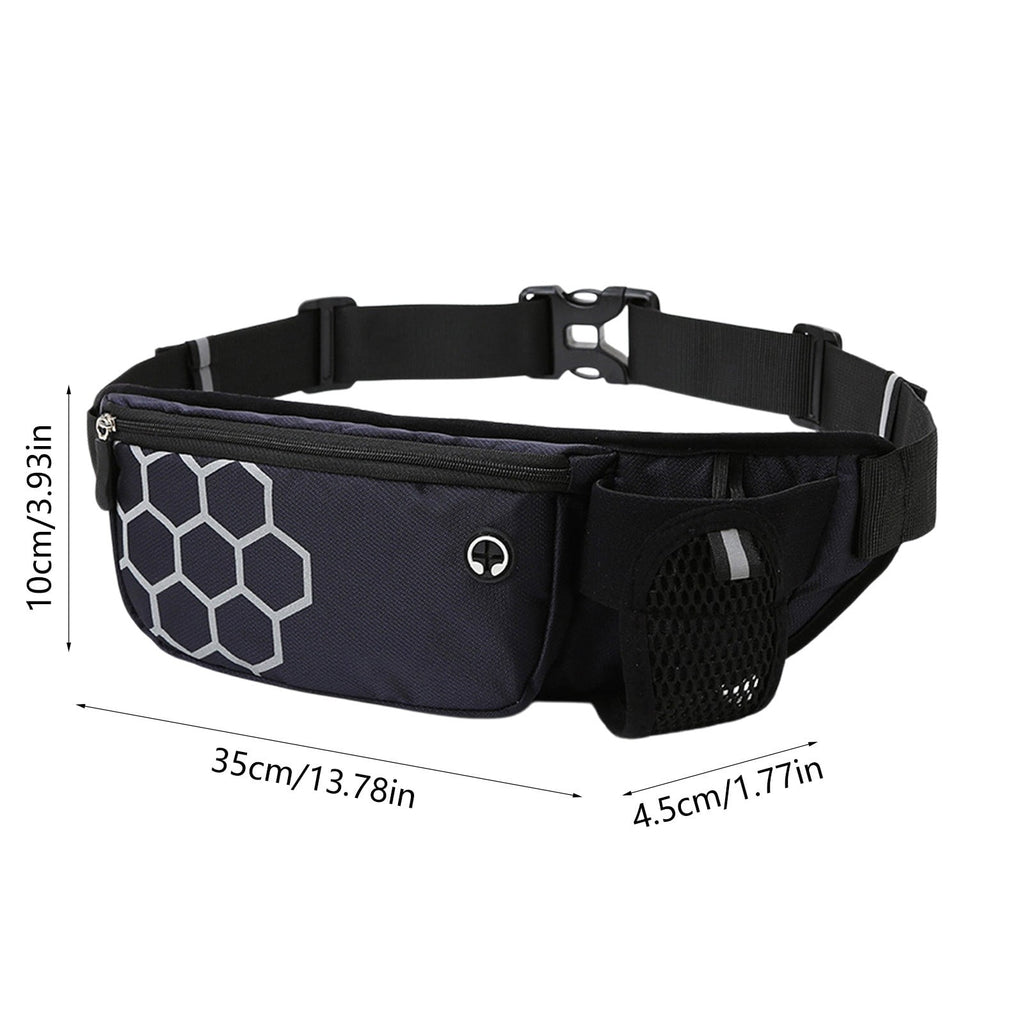 Running Belt for Women & Men with Water Bottle Holder,Waterproof Running Waist Packs,Multi Functional Running Gear Accessories,Suitable for Marathons and Outdoor Running(Black)
