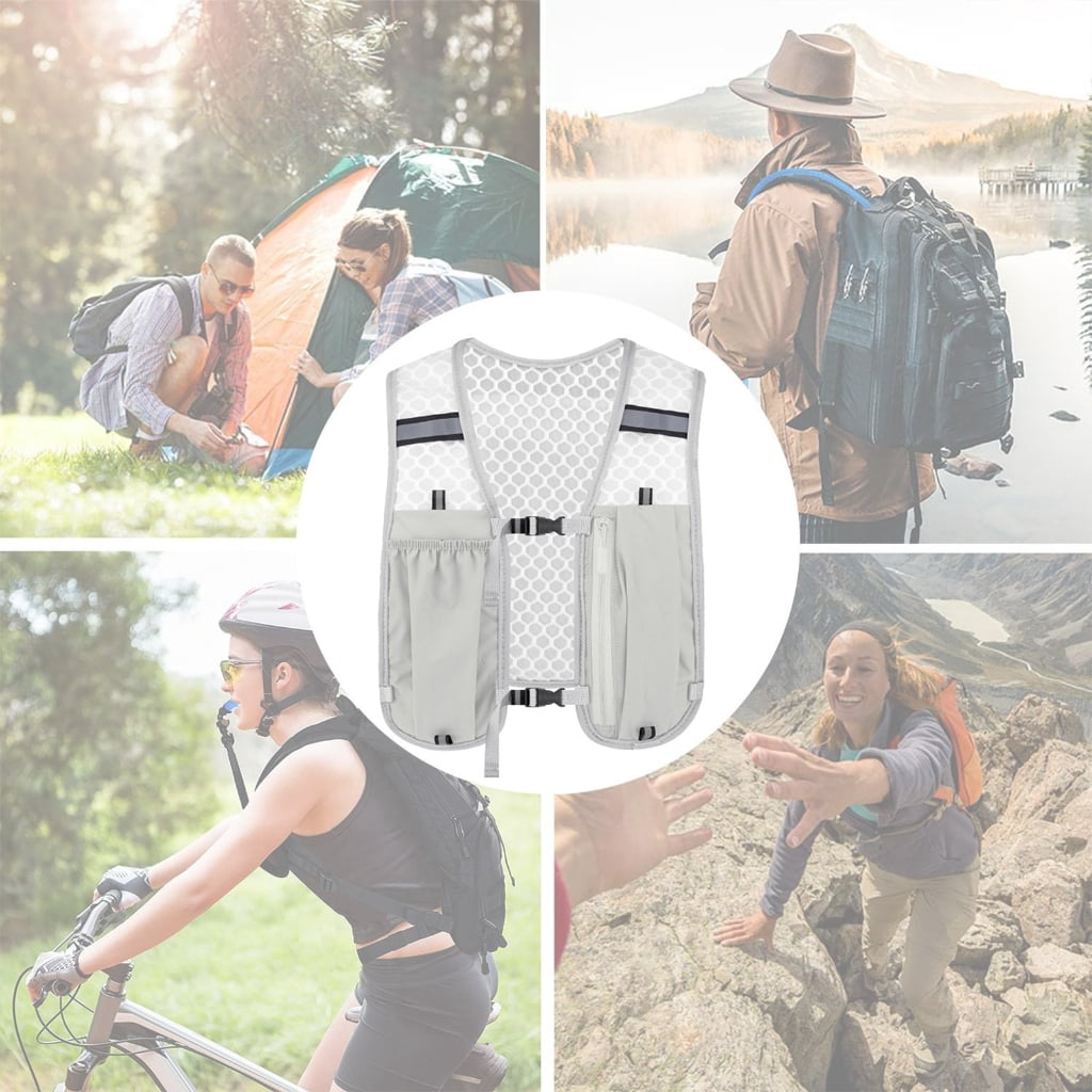 WINDLAND Running Phone Holder Vest Unisex Reflective Vest Light Weight Running Backpacks Water Bladder Pack For Cycling Hiking
