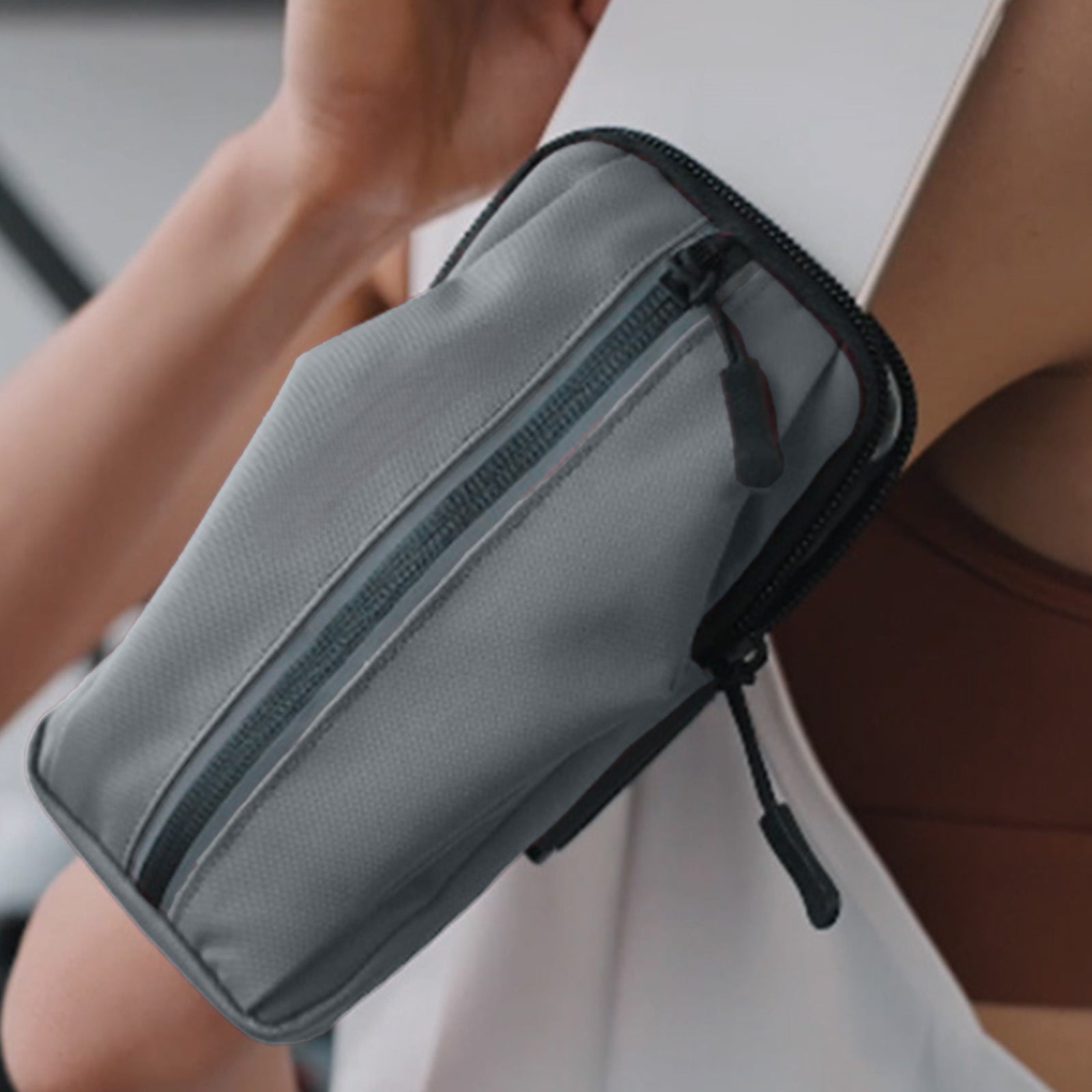 Hiking Gear Sports Add-Ons Arm Pouch Polyurethane Black 18x9.5x4cm 80g 6.7in Running Phone Wrist Waterproof Fluorescent