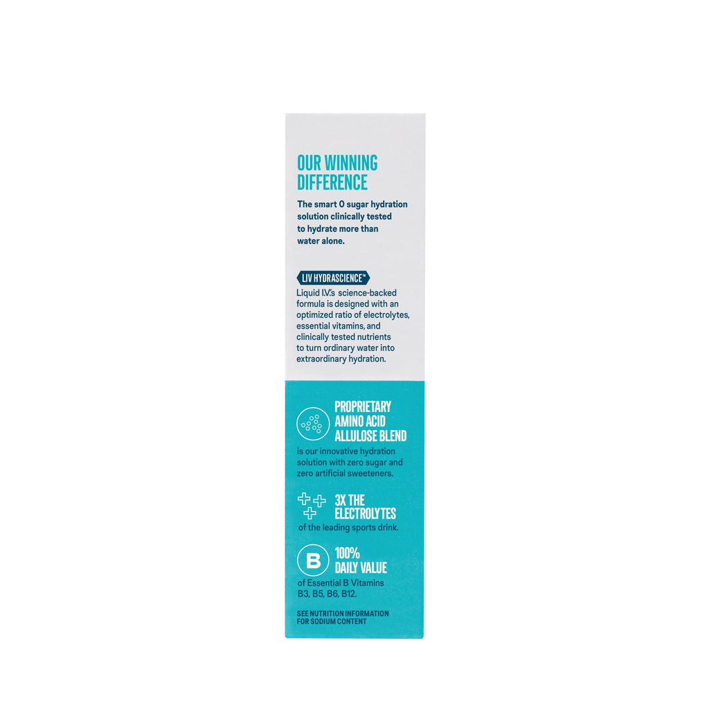 Liquid I.V.® White Peach Hydration Multiplier® Sugar-Free Electrolyte Powder Drink Mix, 6 Count Packets