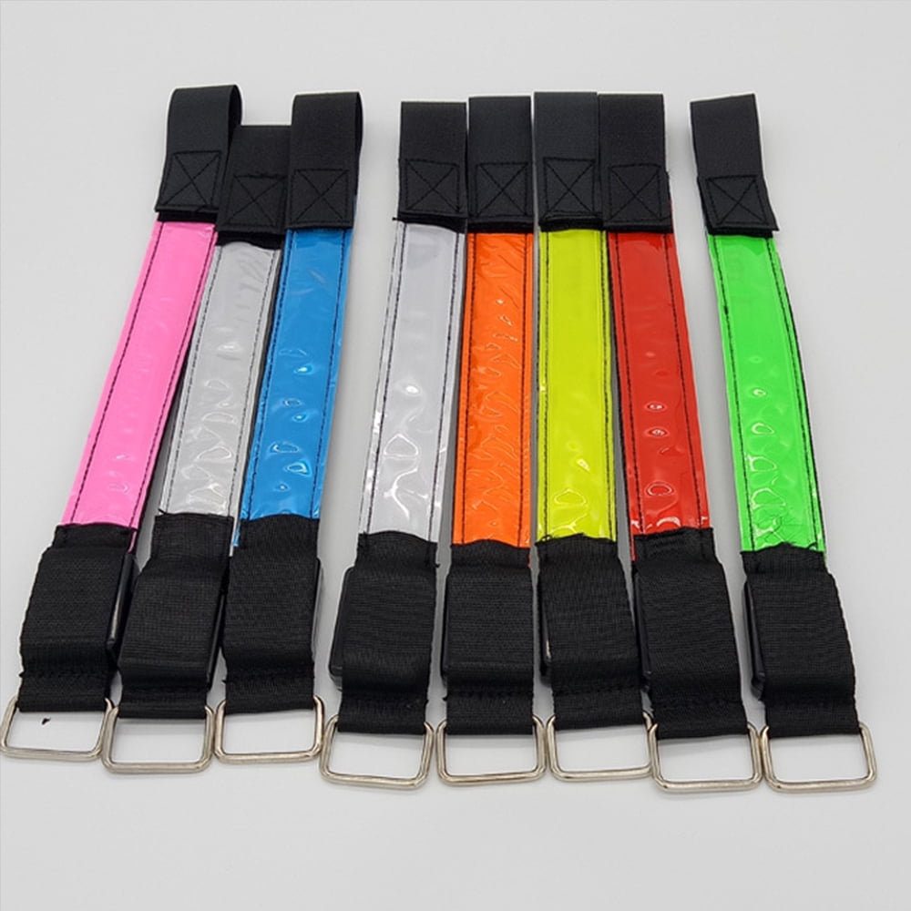 Running Light for Runners (2 Pack) Rechargeable LED Armband Reflective Running Gear, LED Light Up Band for Joggers Bikers Walkers,Red