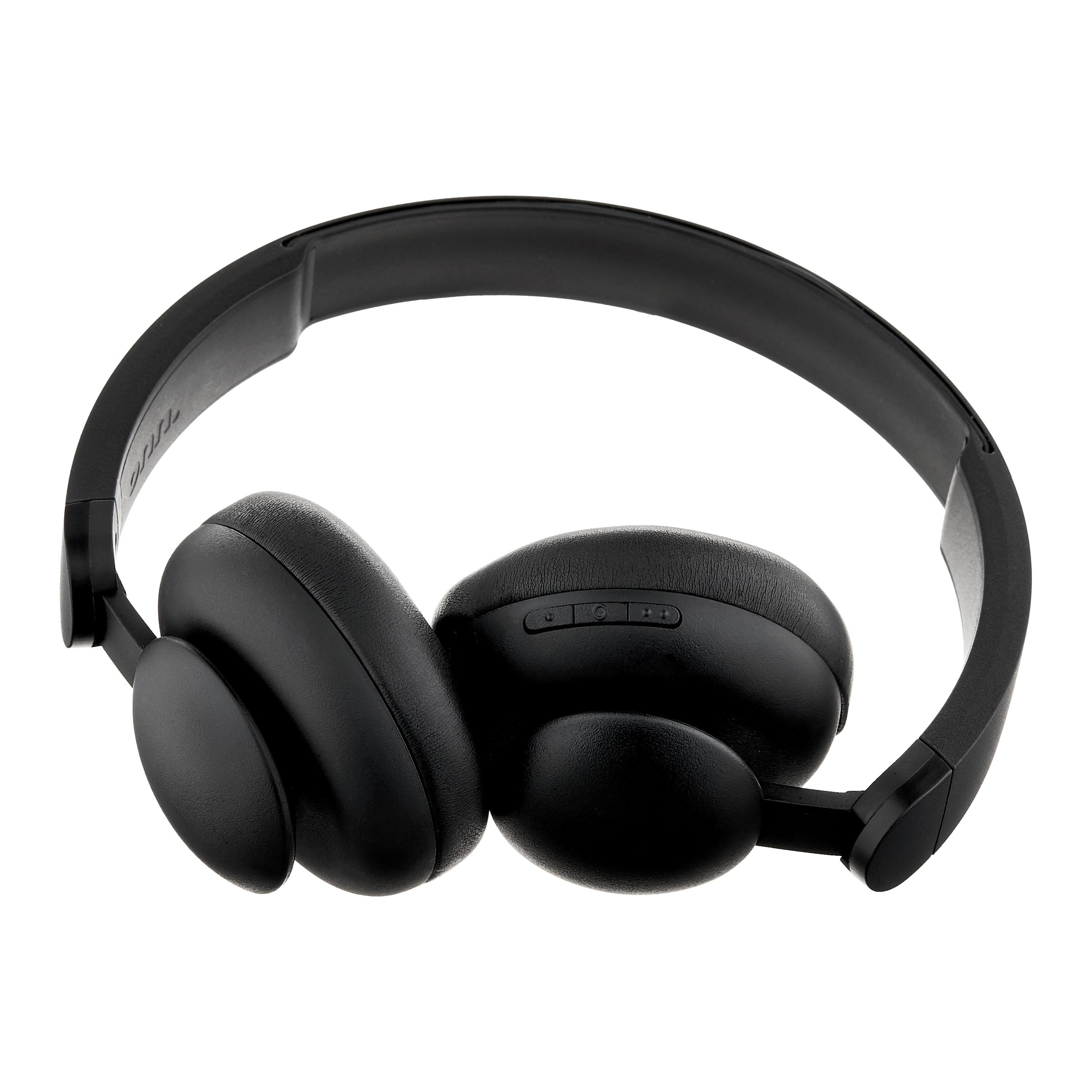 onn Wireless On-ear Headphones with Bluetooth, Black