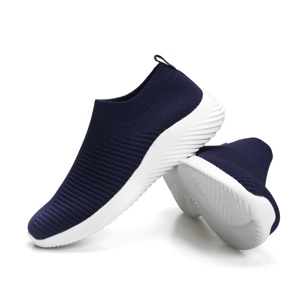 Ablanczoom Womens Sneakers Running Shoes Slip-on Fitness Sports Walking Tennis Flats
