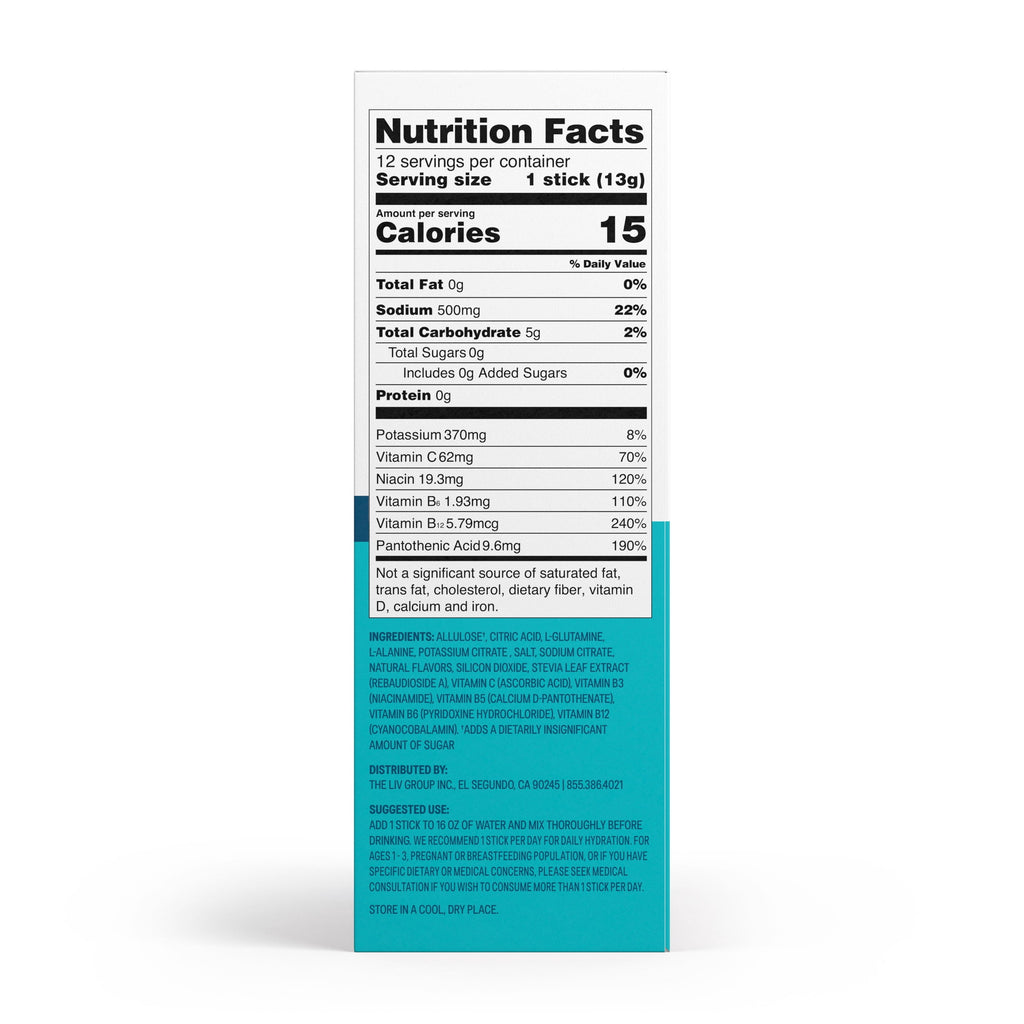 Liquid I.V.® White Peach Hydration Multiplier® Sugar-Free Electrolyte Powder Drink Mix, 6 Count Packets