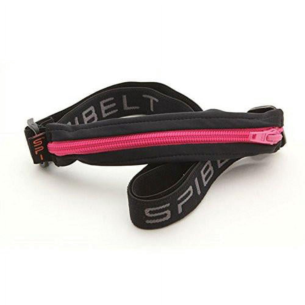 Spibelt LARGE Pocket Running Belt, No Bounce Exercise Waistpack – Black/Turquoise