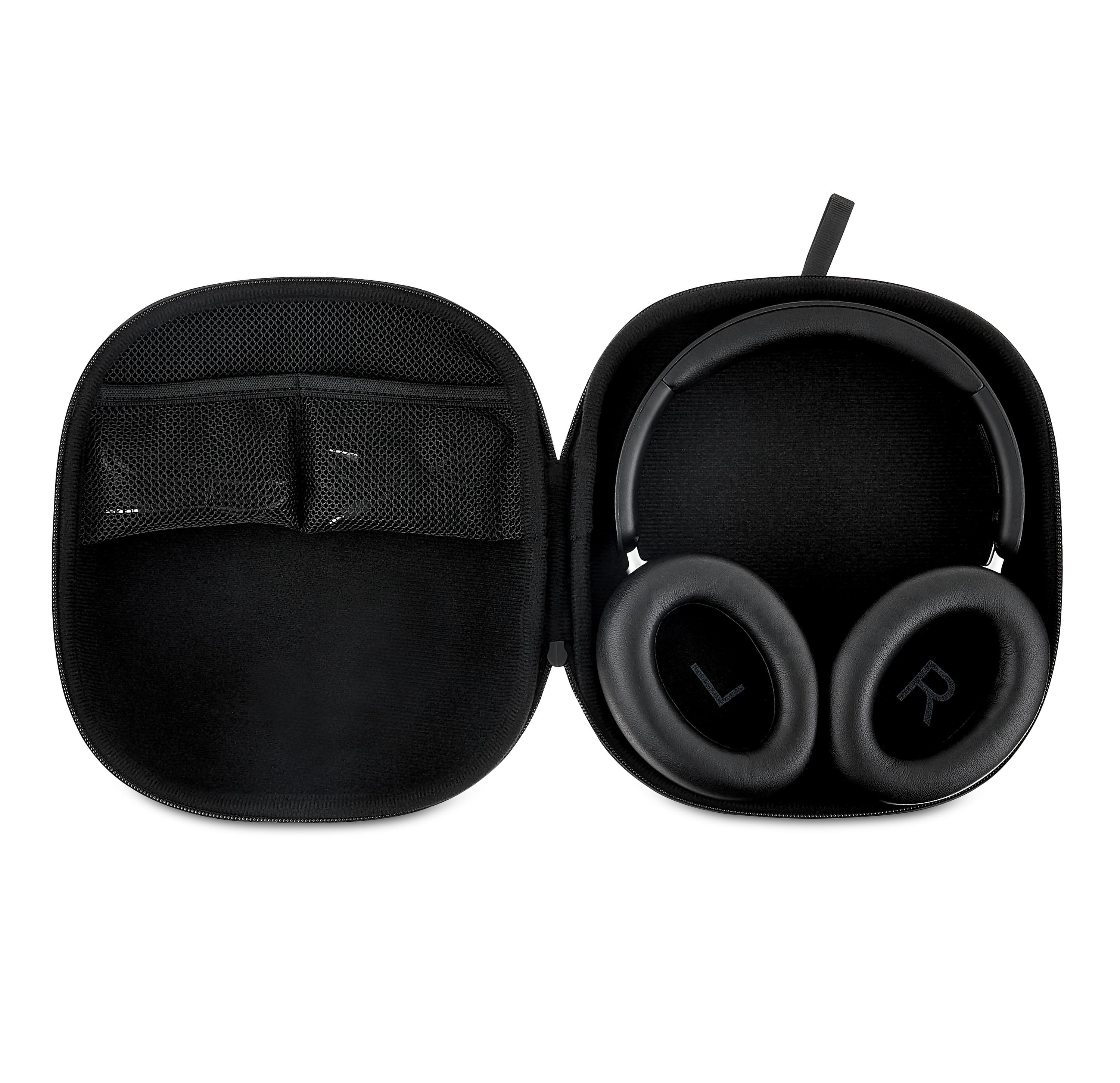 onn Wireless Over-Ear Bluetooth Headphones with Active Noise Cancelling, Black