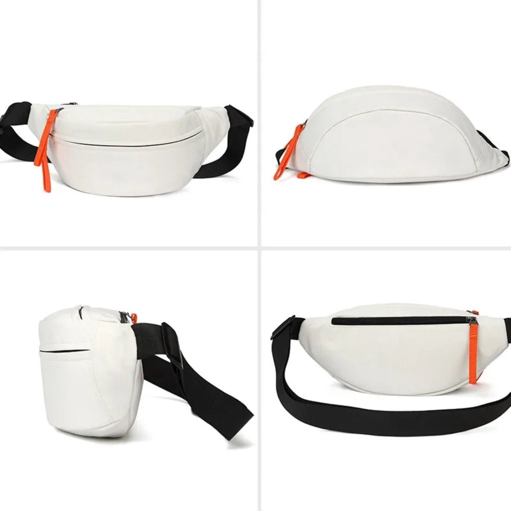 USIONE Water Resistant Fanny Pack for Men & Women - Adjustable Belt, Dual-Wear Waist/Crossbody, Fit for Travel, Hiking, Running, Cycling